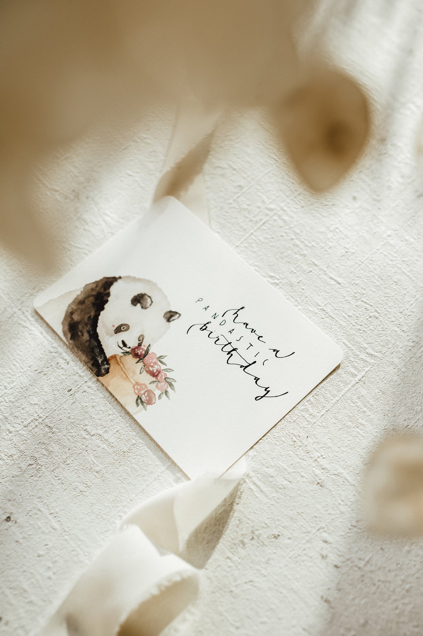 Postkarte Geburtstag Panda