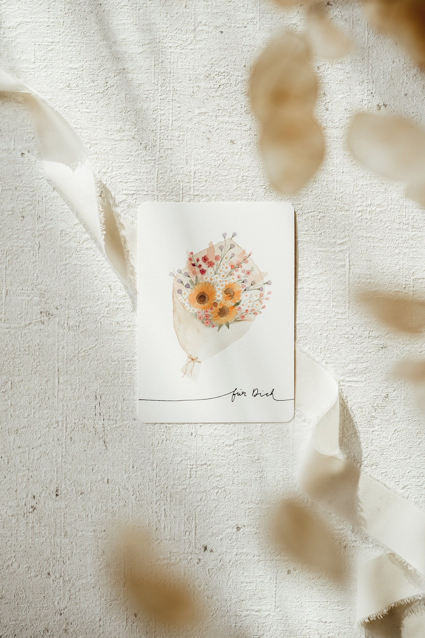 Postkarte Blumen Für Dich